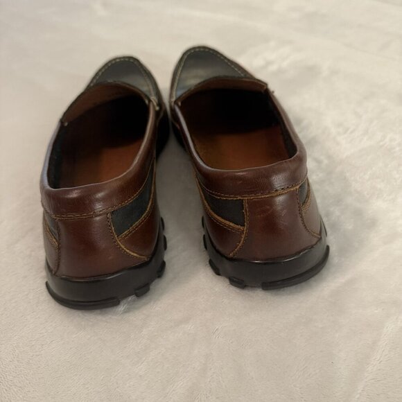 Allen Edmonds Boulder Venetian Driving Moccasin Loafer Black Brown Mens 11 - Picture 4 of 11